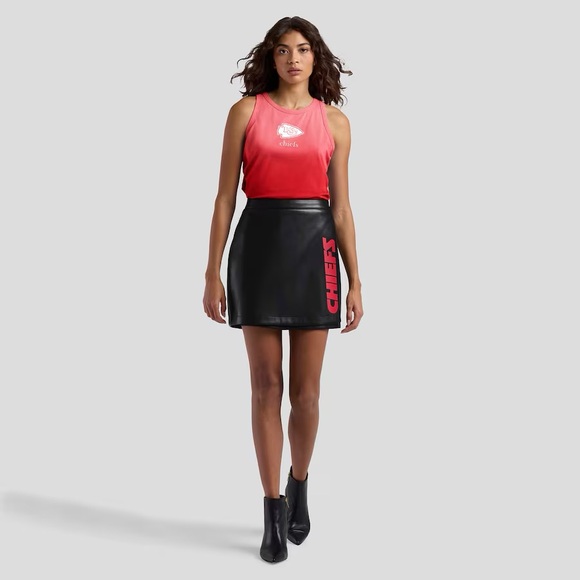 WEAR by Erin Andrews x Gracie Hunt Kansas City Chiefs Women's Wrap Skirt - Picture 4 of 5